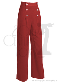 30s Sailor Pants - Red