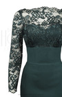 1960s Bardot Dress - Dark Emerald