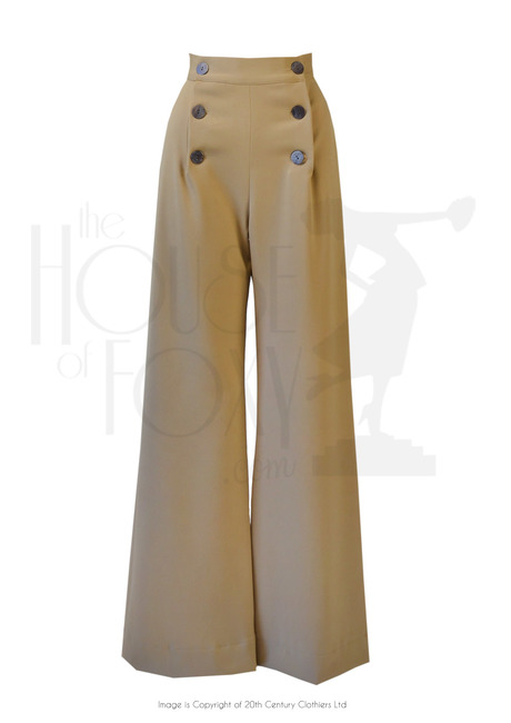 30s Sailor Pants - Tan