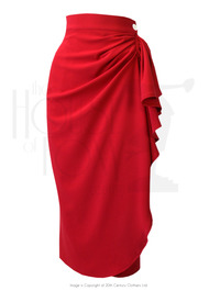 40s Waterfall Skirt - Red