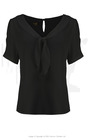 30s Shawl Blouse - Ebony Black