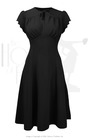 40s Grable Tea Dress - Black
