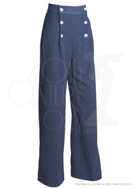 30s Sailor Pants - Airforce Blue