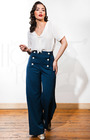 30s Sailor Pants - Airforce Blue