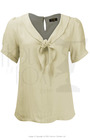 30s Shawl Blouse - Antique Cream