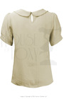 30s Shawl Blouse - Antique Cream