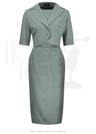 1960s Jackie O Dress & Jacket - Sage