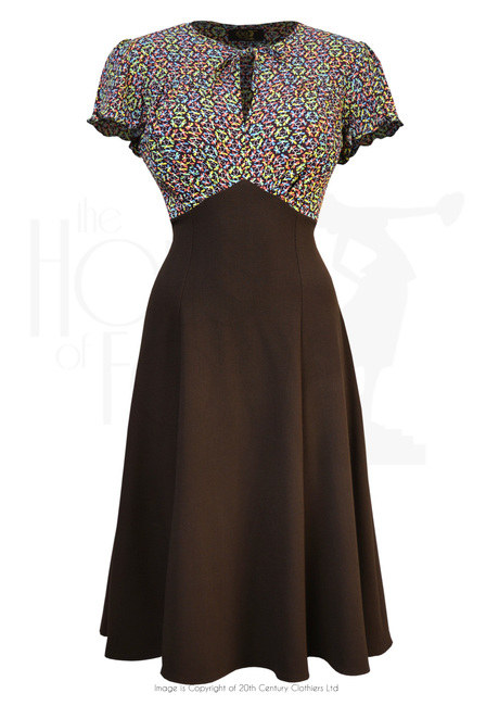 40s Grable Tea Dress - Butterfly