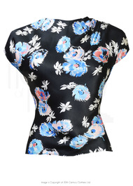 1940s Button Back Blouse - Sumptuous Satin