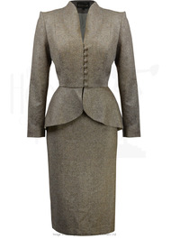 40s Lilian Suit - Mocha Wool