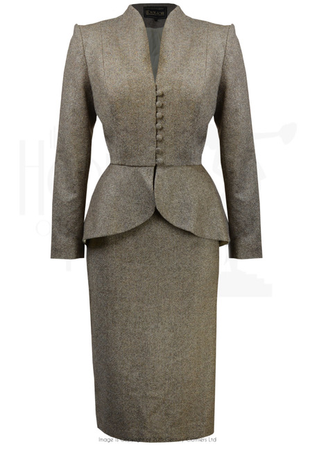 40s Lilian Suit - Mocha Wool