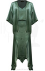 20s Sheba Evening Gown Set - Sage Satin