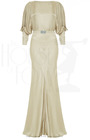 30s Siren Evening Gown - Oyster