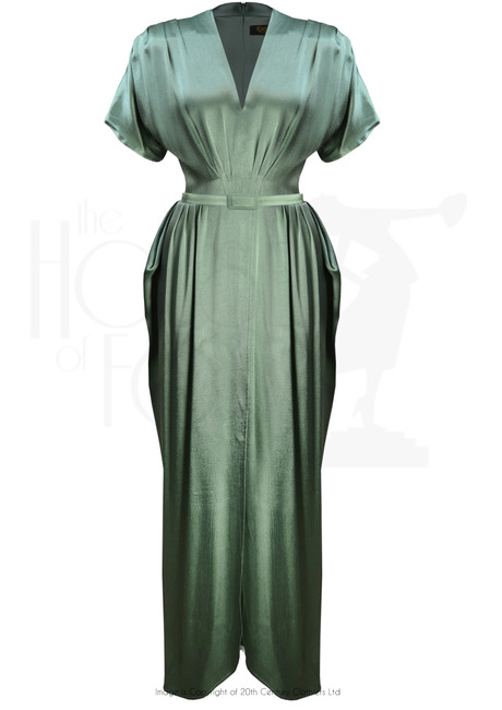 1940s Darnell Evening Gown - Sage