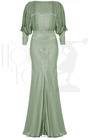 30s Siren Evening Gown - Sage Green