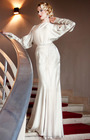 30s Siren Evening Gown - Oyster