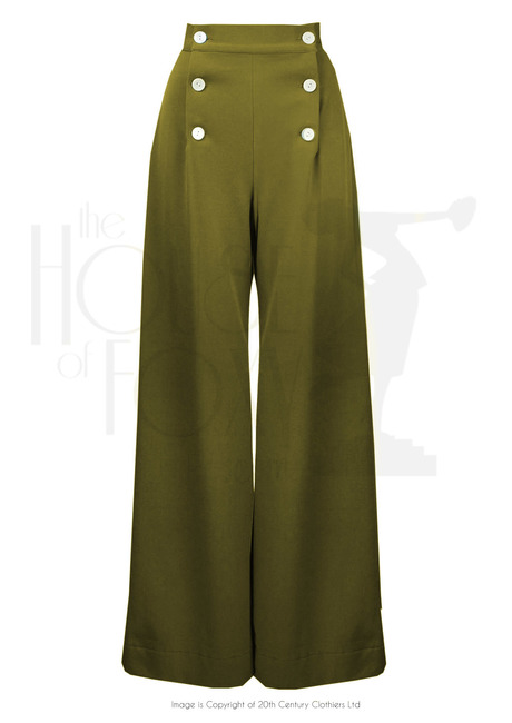 30s Sailor Pants - Khaki