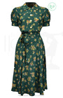 40s Shirt Waister Dress - Forget me not