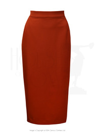50s Perfect Pencil Skirt - Rust