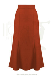 1930s Flutter Skirt - Rust