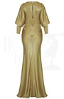 30s Siren Evening Gown - Gold Satin