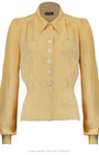 40s Sweetheart Blouse - Sahara
