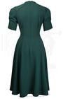 1940s Stanwyck Dress - Bottle Green