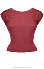 50s Scoop Neck Knitted Top - Rose