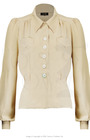 40s Sweetheart Blouse - Antique