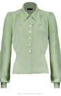 40s Sweetheart Blouse - Pistachio