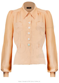 40s Sweetheart Blouse - Apricot