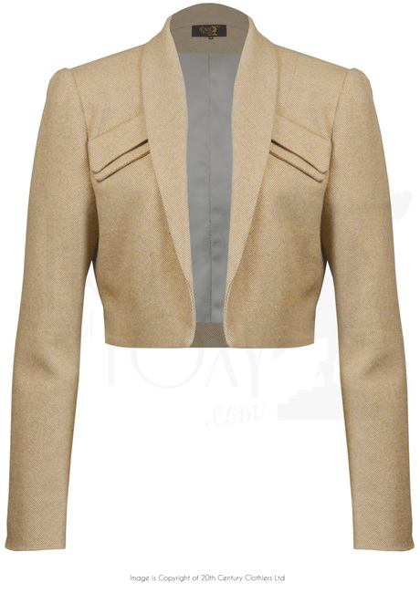 40s Crop Jacket - Biscotti