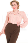 40s Sweetheart Blouse - Blush