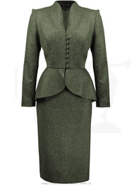 40s Lilian Suit - Lincoln Green Wool