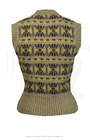 40s Style Fairisle Tank Top - Marmite