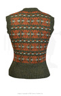40s Style Fairisle Tank Top - Rustic