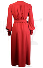 70s Ossie Wrap Dress - Red