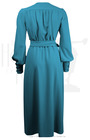 70s Ossie Wrap Dress - Teal