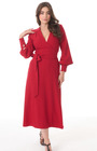 70s Ossie Wrap Dress - Red