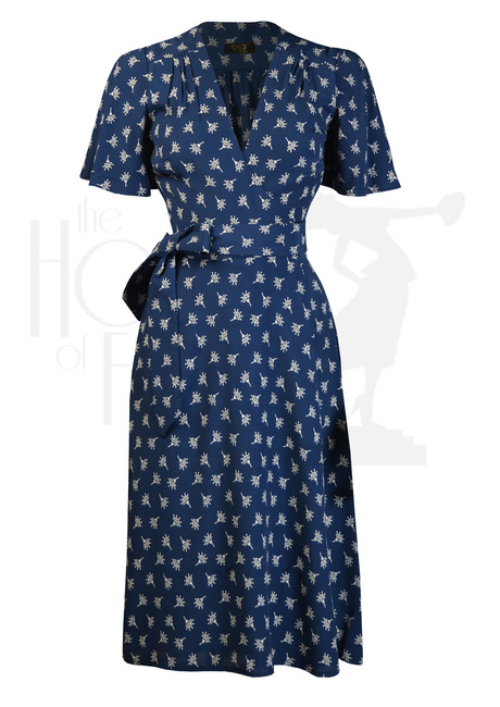 70s Wrap Dress - Wish Print