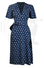 70s Wrap Dress - Wish Print