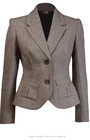 30s Tailored Jacket - Brown Herringbone