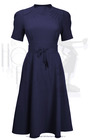 1940s Stanwyck Dress - Navy