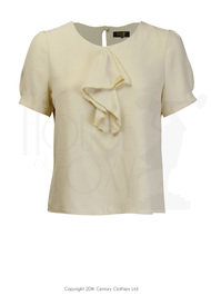 30s Flounce Blouse - Antique