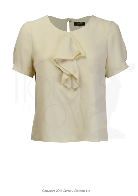 30s Flounce Blouse - Antique