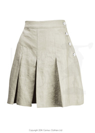 30s Pleated Shorts - Ecru Linen