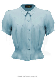1930s Bonnie Blouse - Powder Blue