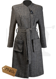 40s Utility Coat - Chevron