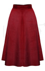 1970s A-line Corduroy Skirt - Wine