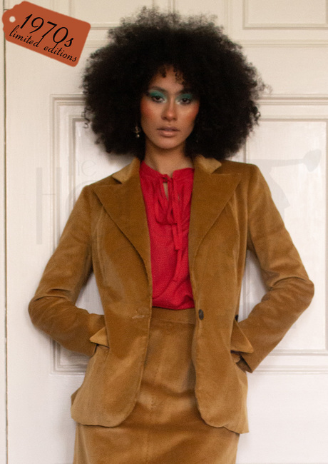 70s Classic Corduroy Jacket - Tan